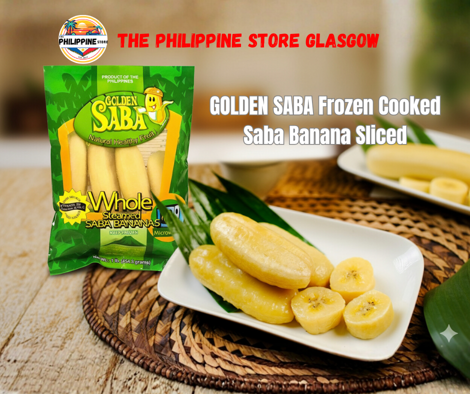GOLDEN SABA Frozen Cooked Saba Banana Sliced 454g