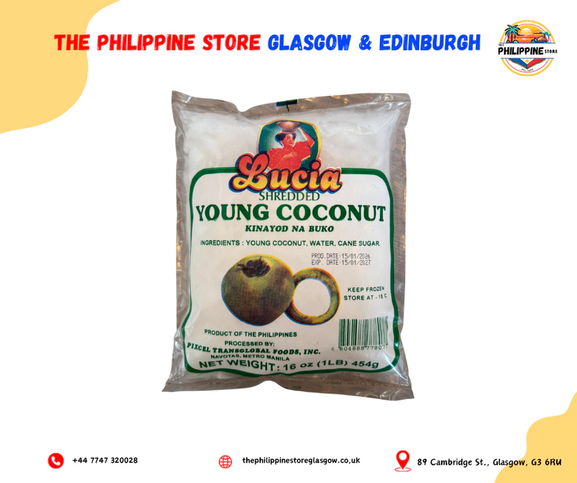 LUCIA SHREDDED YOUNG COCONUT 454G