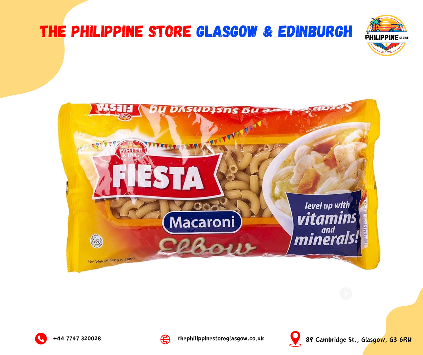 Whiteking fiesta Elbow Macaroni 400g