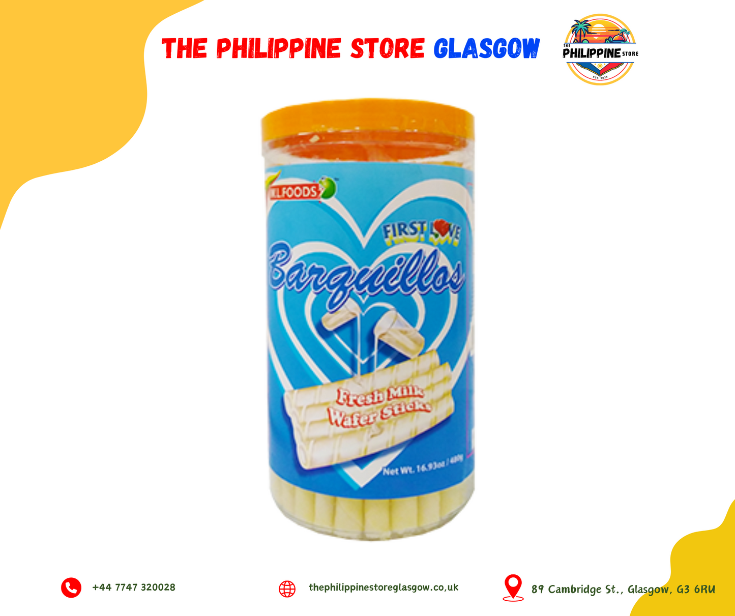 FIRST LOVE BARQUILLOS MILK 365G