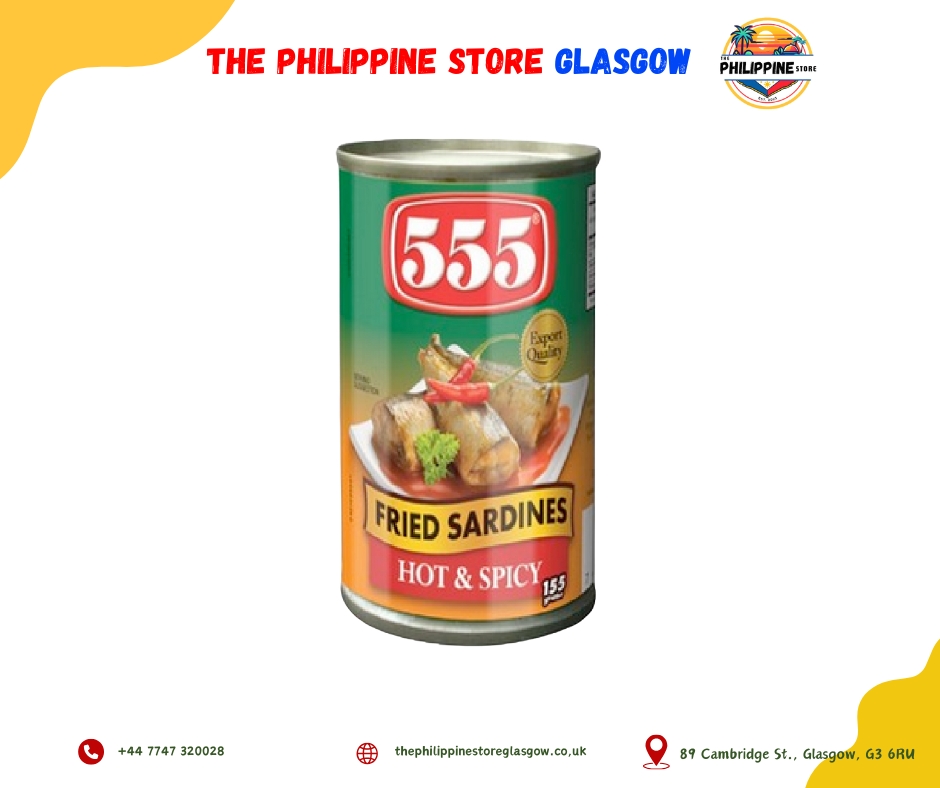 555 Fried Sardines Hot & Spicy 155g