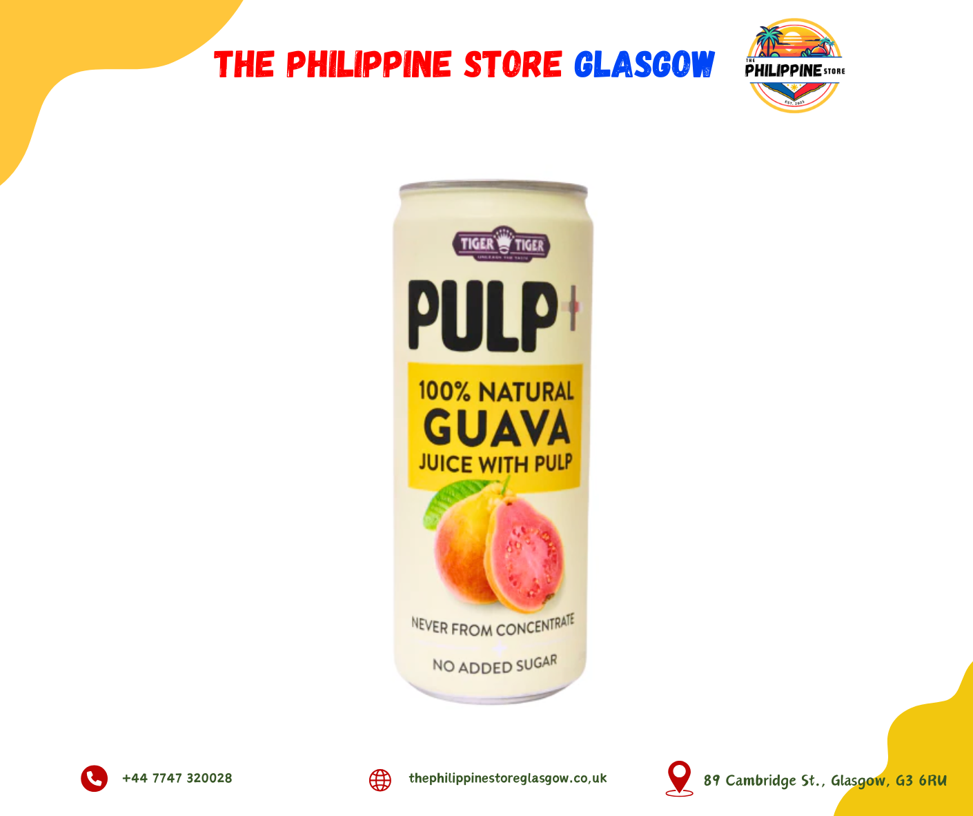 Tiger Tiger 100% Pink Guava Juice with Pulp 320ml