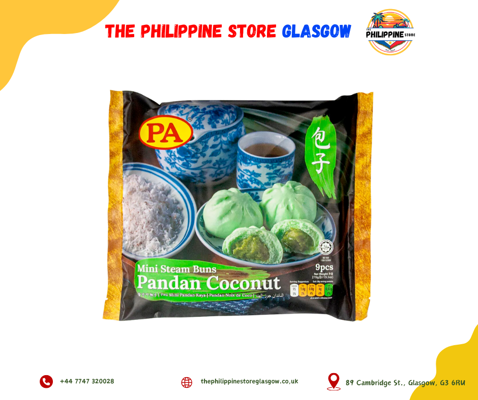 PA Mini Steam Bun Pandan Coconut 9x30g