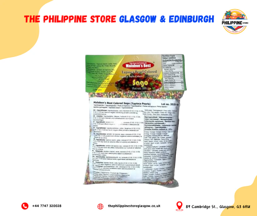 Malabon`s Best Tapioca Pearl Coloured Sago 250g