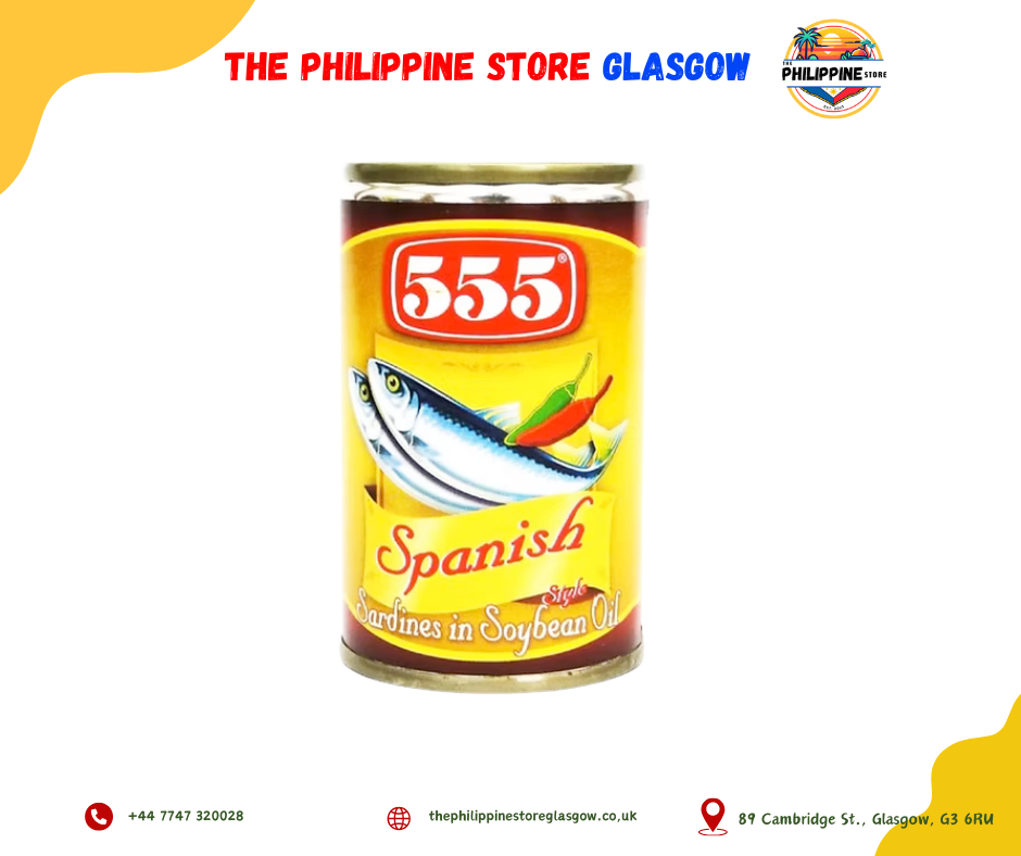 555 Spanish Sardines in Soybean Oil 155g