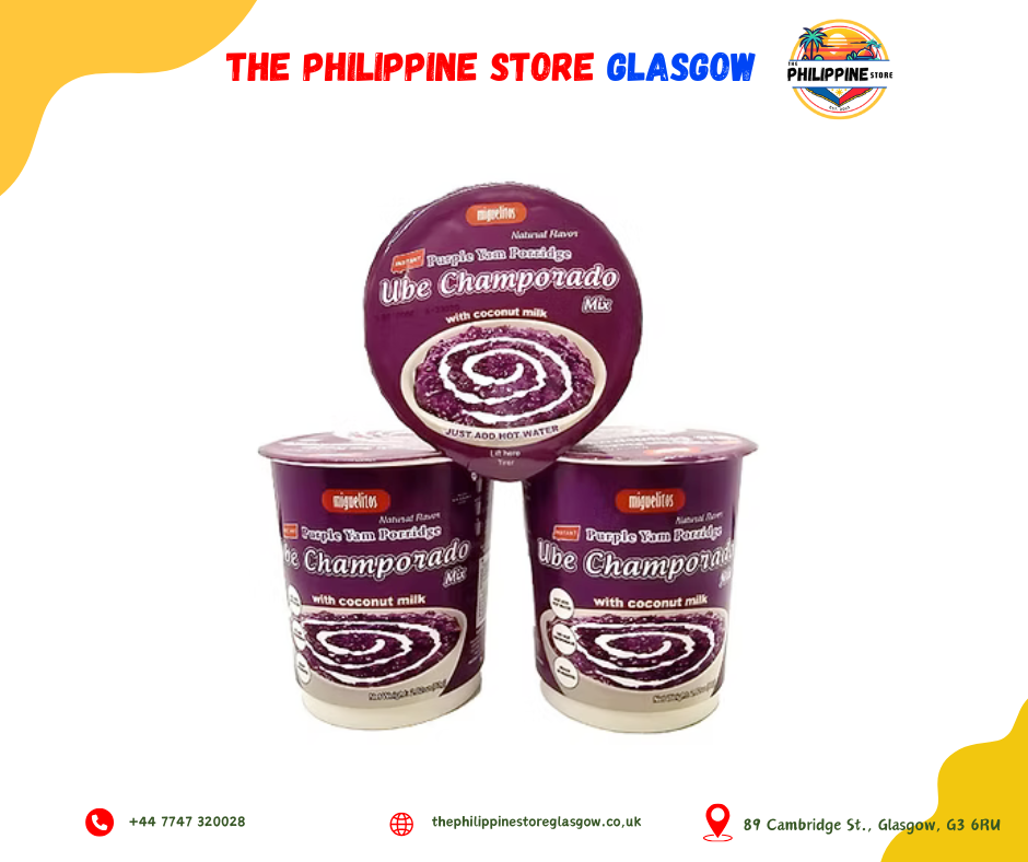 Miguelitos Instant Ube Champorado Cup 80g