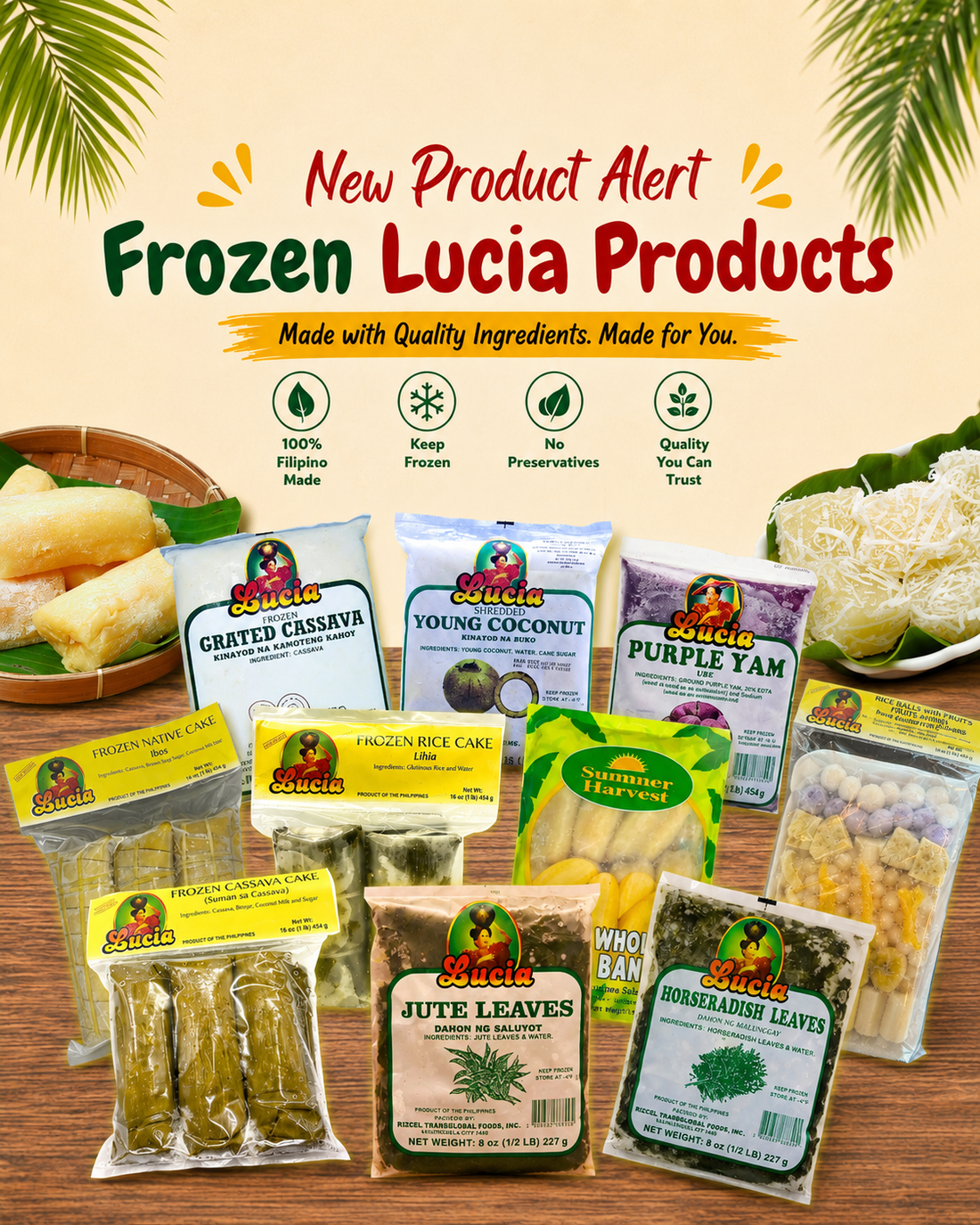 Introducing Frozen Lucia Products: Authentic Filipino Flavors Now at The Philippine Store