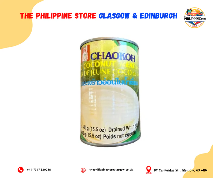 CHAOKOH YOUNG COCONUT MEAT IN SYRUP 440g