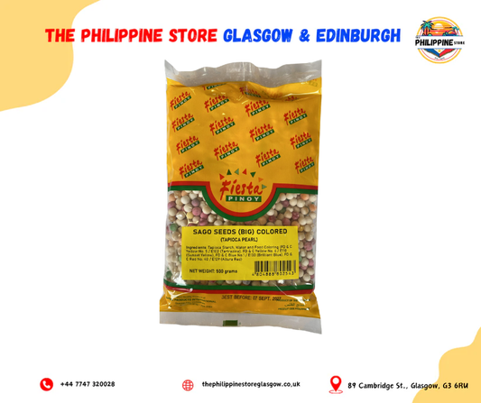 FIESTA PINOY SAGO (BIG) COLORED 500G