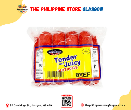 Mandhey's Tender and Juicy Hotdog Beef Regular 500g