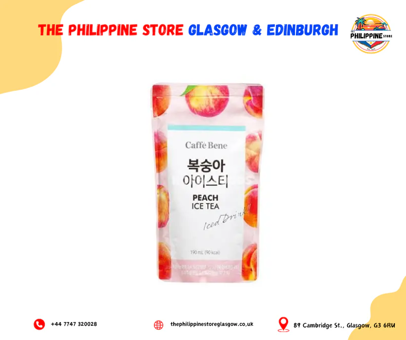 Caffebene Peach Ice Tea Pouch 190Ml