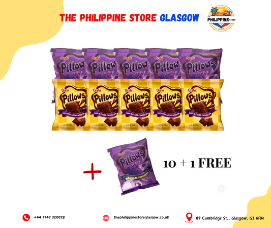 Pillows Ube and Choco Crackers (10 + 1)