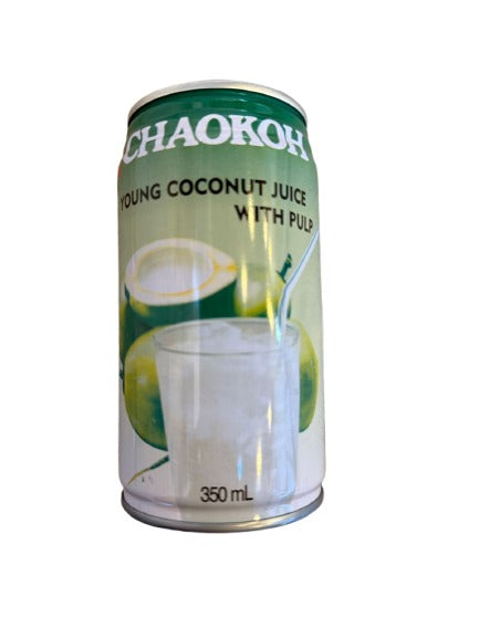 CHAOKOH YOUNG COCONUT JUICE WITH PULP 350ML