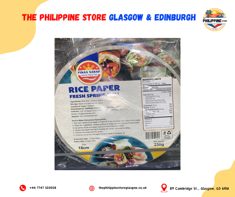 Pinas Sarap Rice Paper 18cm
