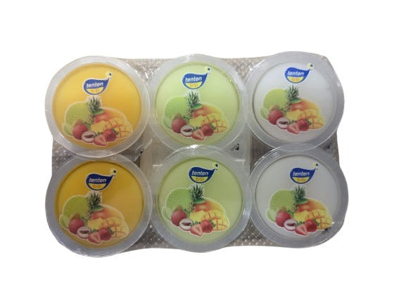 TenTen Mixed Fruit Flavour Jelly Pudding 6X80g