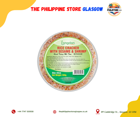 Longdan Rice Cracker with Sesame & Shrimp 500g