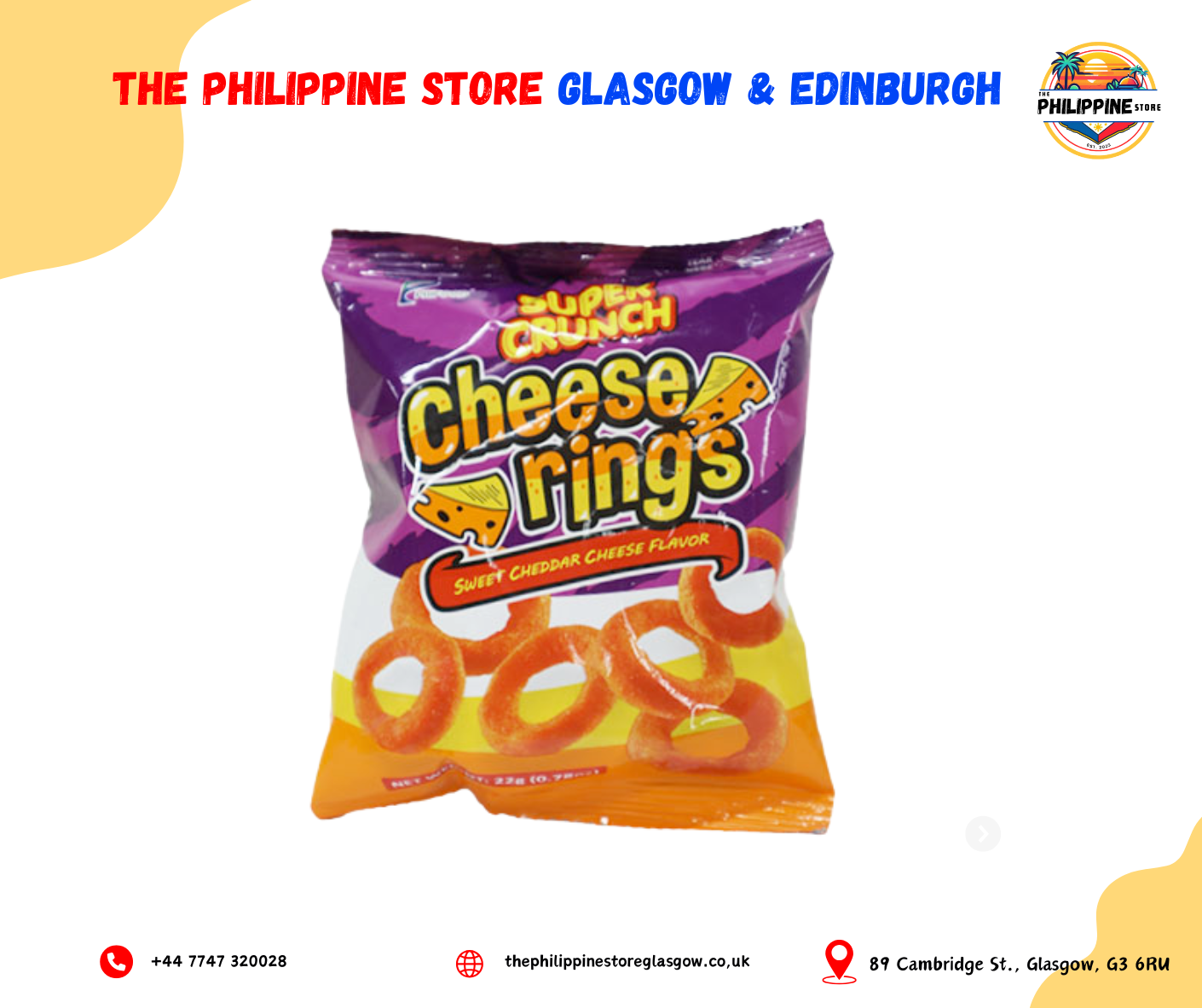 SUPER CRUNCH CHEESE RING 90G – The Philippine Store Glasgow