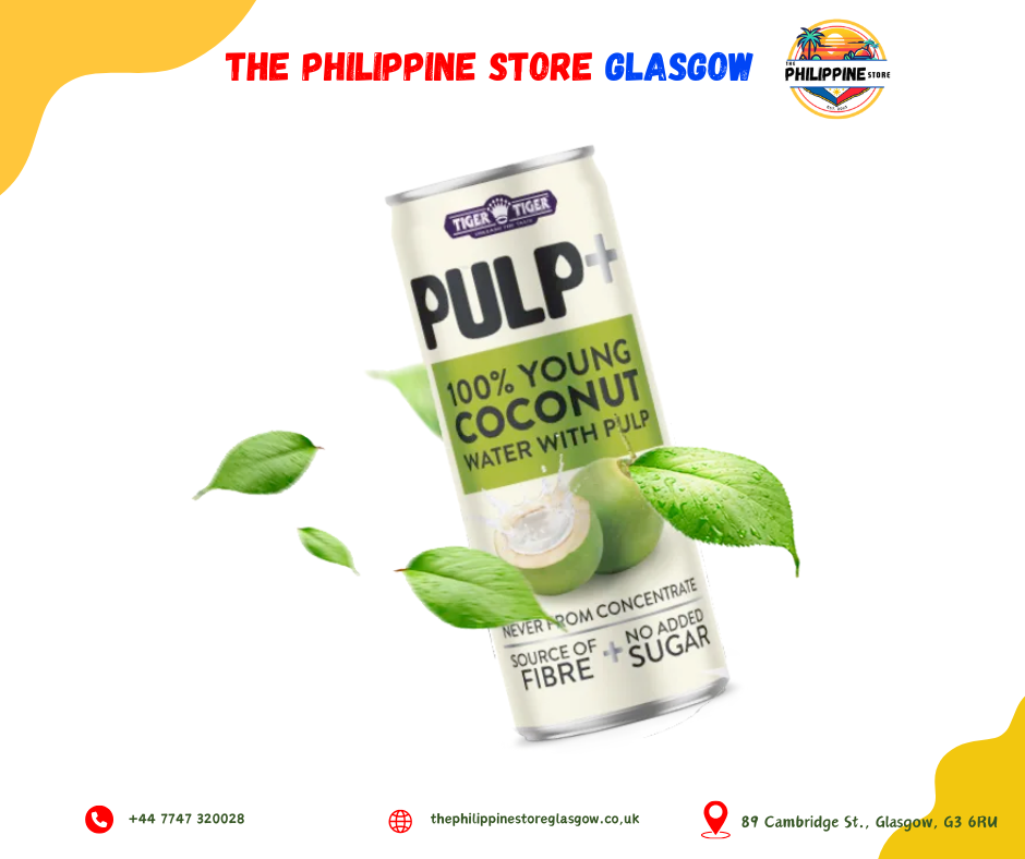 Tiger Tiger 100% Young Coconut Water with Pulp  (320ml)