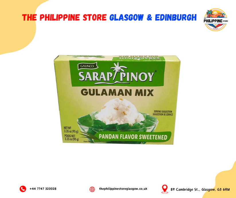 Galinco SARAP PINOY Gulaman Mix Pandan Flavor Sweetened