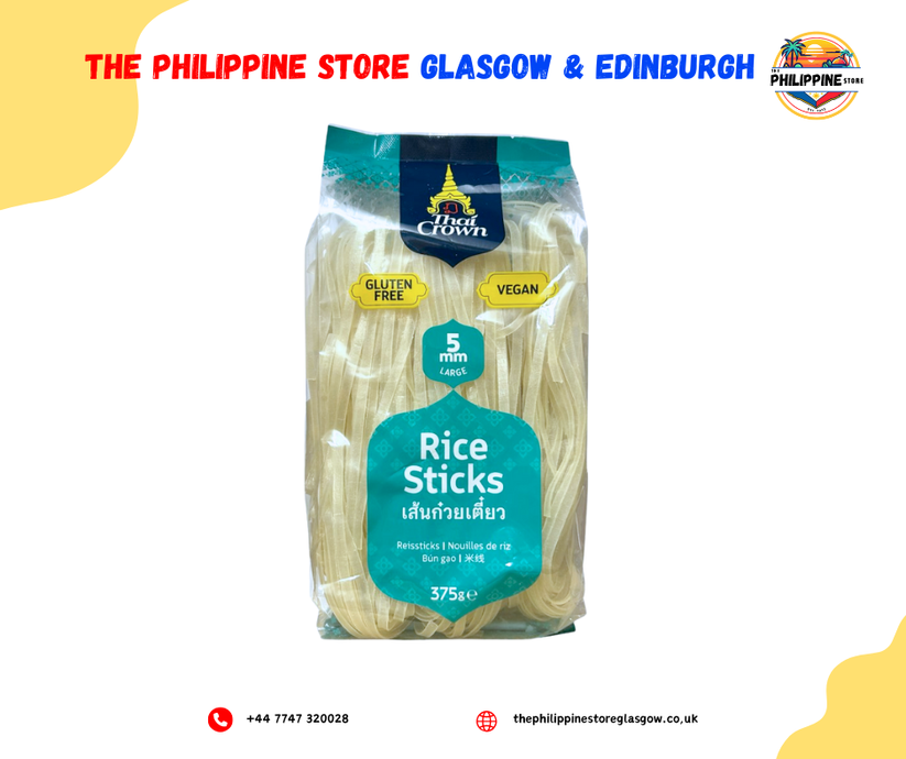 Thai Crown Noodle Rice Stick 5mm 375g – The Philippine Store Glasgow