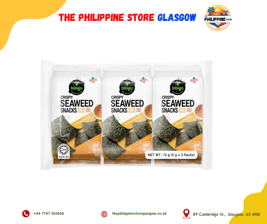 Bibigo Crispy Seaweed Snacks Sesame   3 Packs X 5G