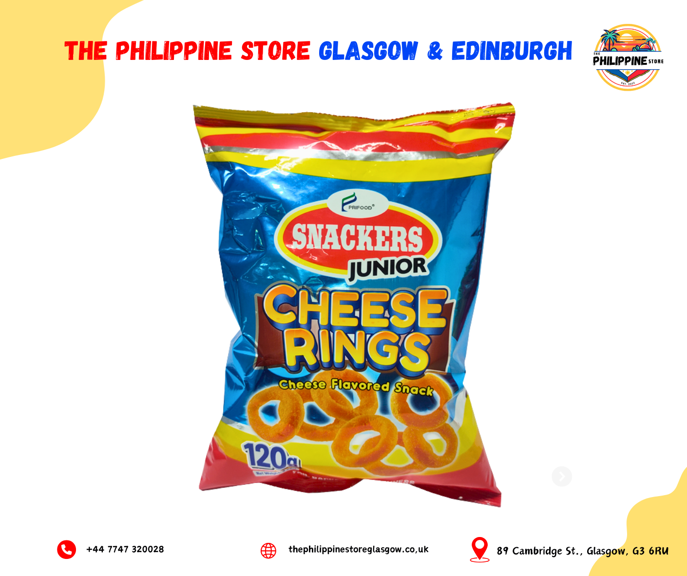 SNACKERS CHEESE RING 120G