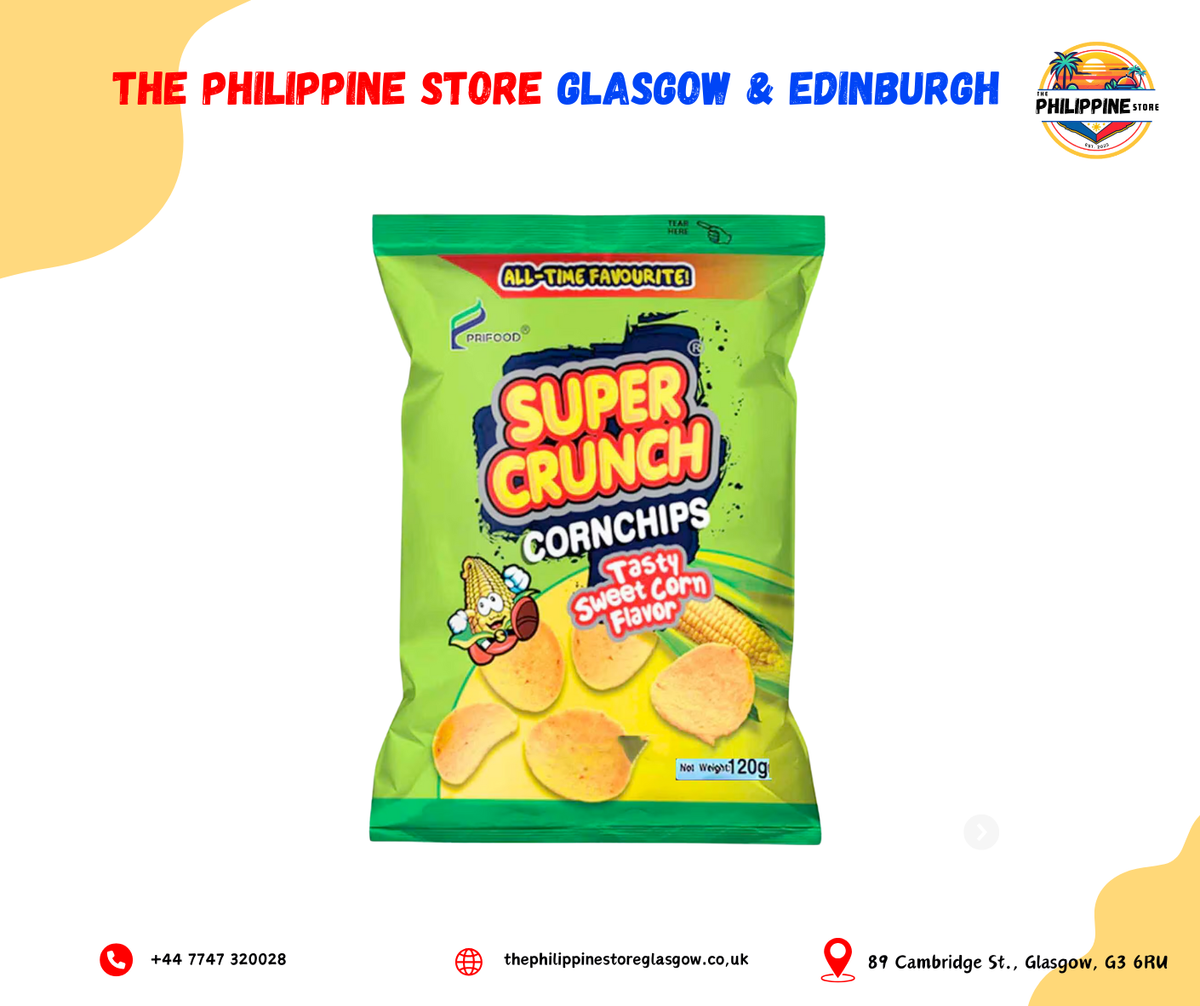 Super Crunch Cornchips Tasty Sweet Corn Flavor 120g