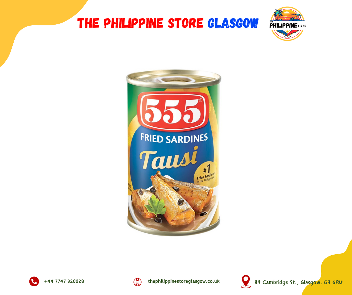 555 Fried Sardines with Tausi 155g