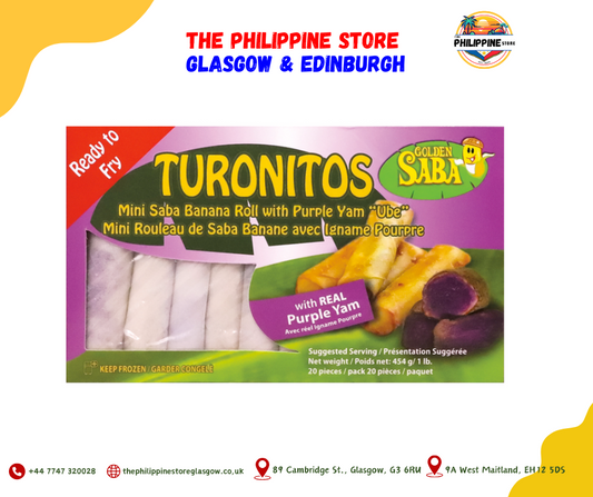 GOLDEN SABA Mini Saba Banana Roll with Ube
